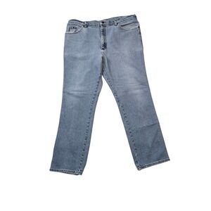 Vintage Lee Regular Fit Jeans Mens 38x29 Light Wash Straight Leg Denim USA Style